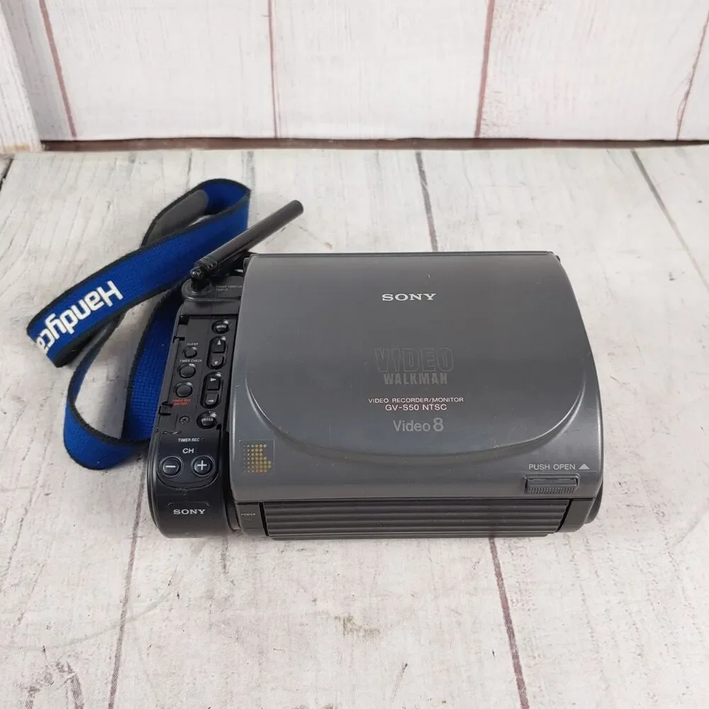 UNTESTED Sony GV-S50 + TGV-3 Antenna - 8mm Walkman Standard8 Video8 VCR - PARTS